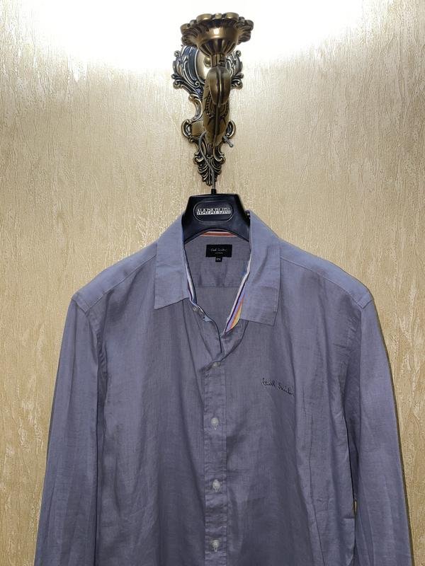 Homme Paul Smith Chemise Grise Lin 42 / XL / 50