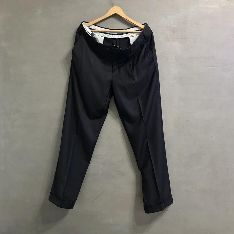 Herren Pal Zileri Hose Marineblau Wolle 40 / XXL /