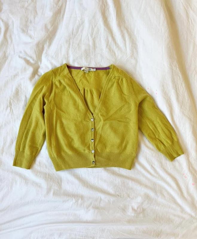 Femme Boden Pull Jaune Cachemire 34 / XS / 42