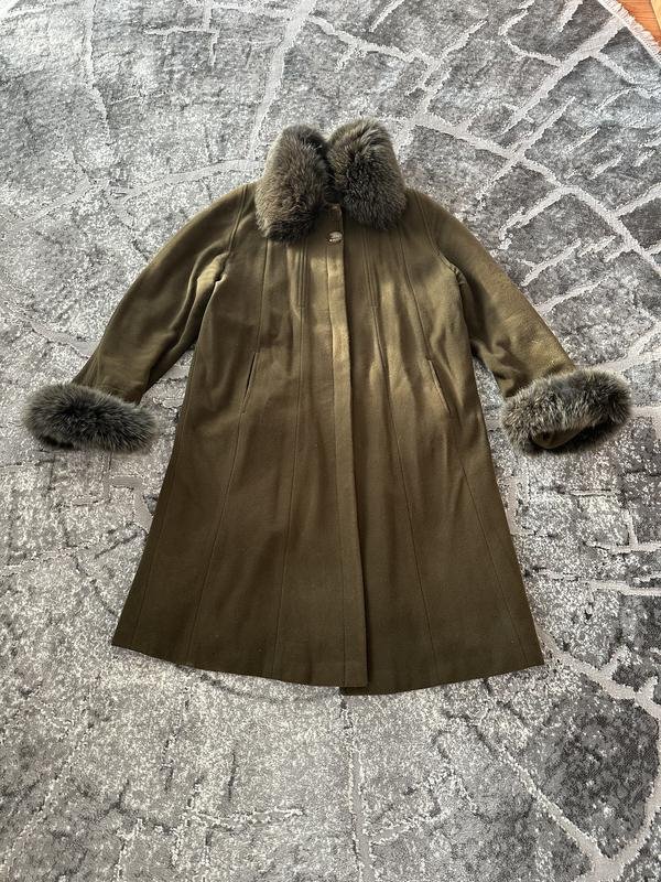 Femme Manteau Kaki 40 / L / 48