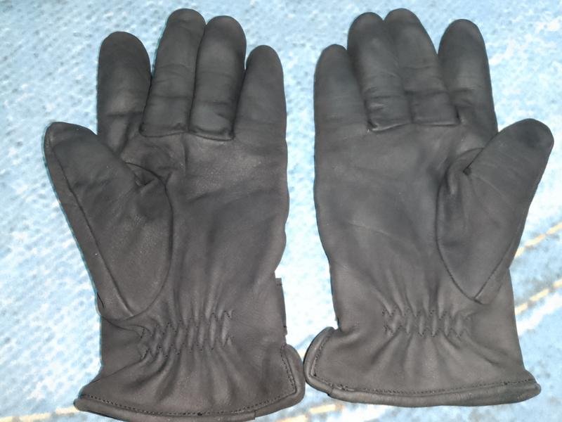 Homme Camel Active Gants Gris Cuir L
