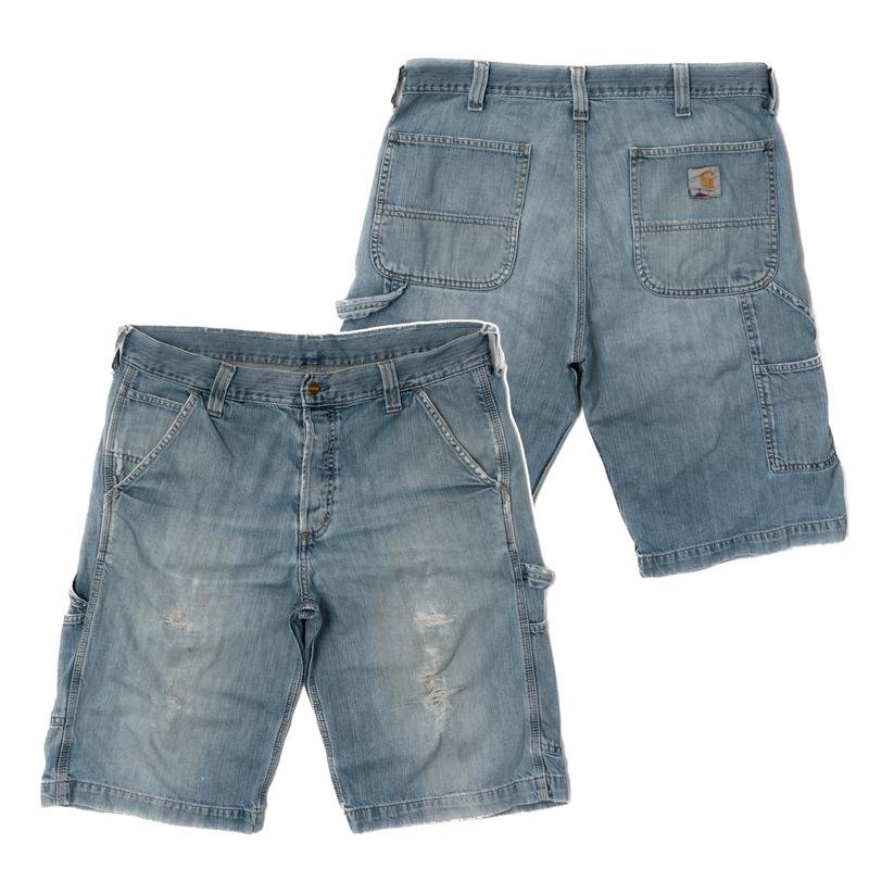 Homme Carhartt Shorts Bleu Marine Coton 32