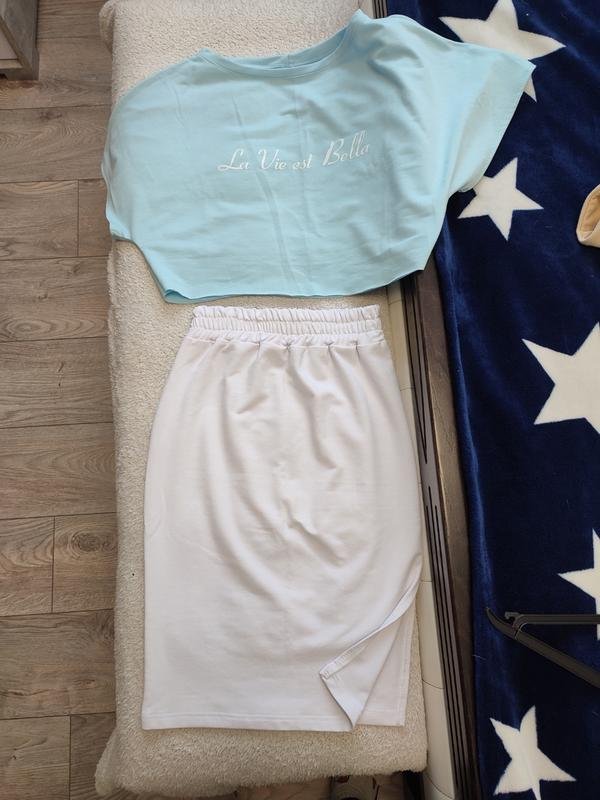 Женский Костюм Белый Стрейч 36 / S / 44