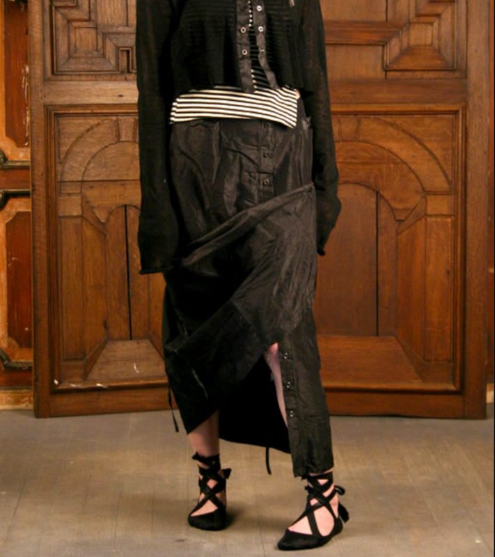 Женская Yohji Yamamoto Юбка Чёрный Один размер