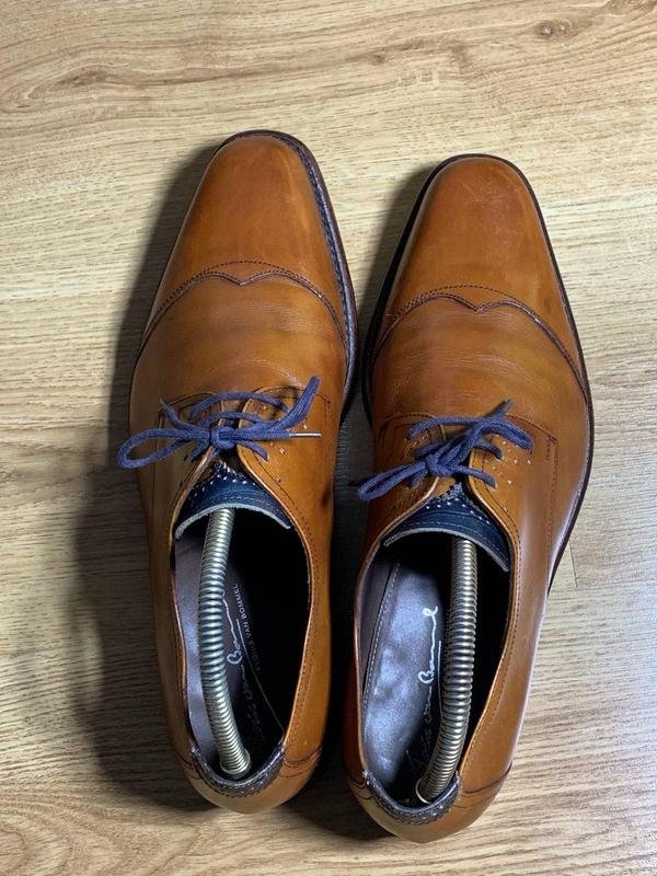Men Floris van Bommel Heels Brown Leather 43