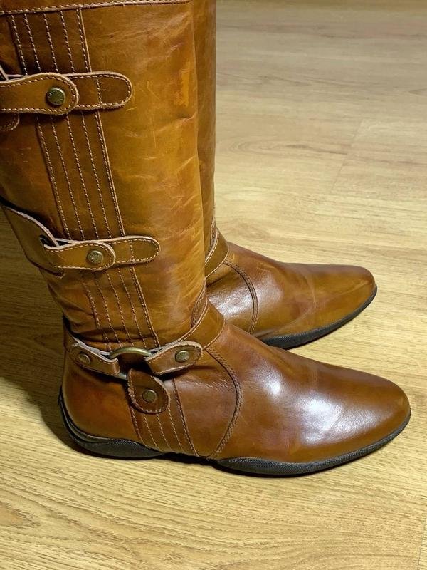 Femme Geox Bottes Marron Cuir 38