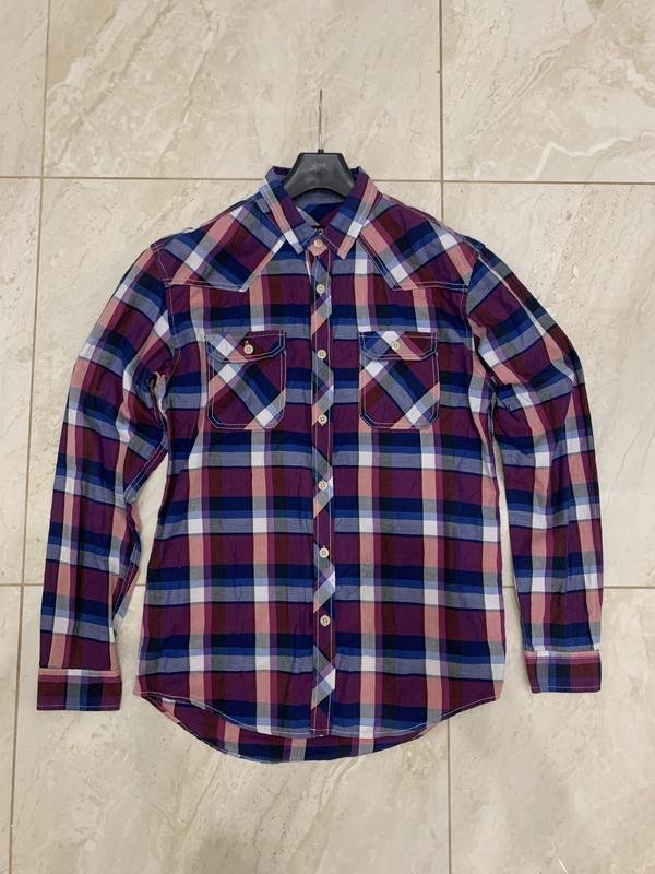 Homme ZARA Chemise Bleu Marine L