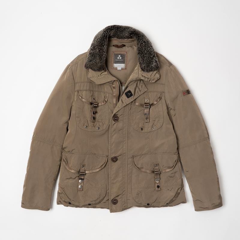 Мужская Peuterey Куртка-пуховик Бежевый 40 /L / 48