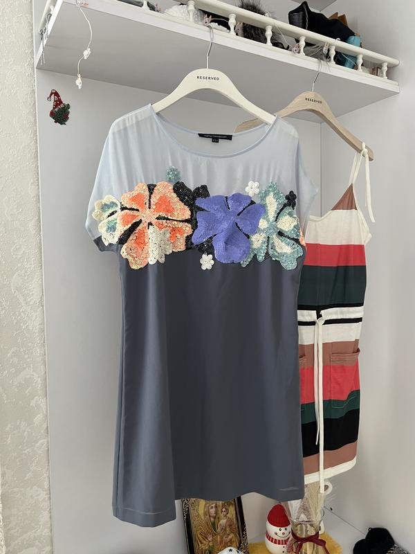 Femme French Connection Robe Bleu Marine 36 / S /