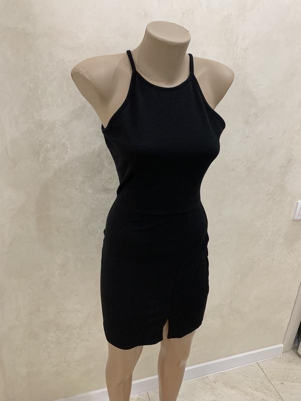 Женское PrettyLittleThing Платье Чёрное 36 / S /