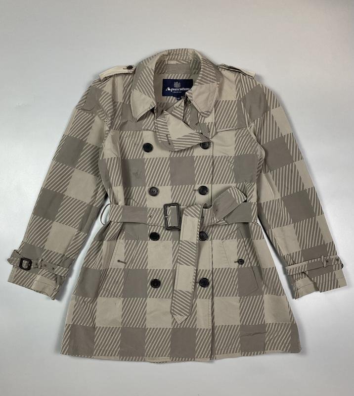 Damen Aquascutum Trenchcoat Beige Polyamid 38