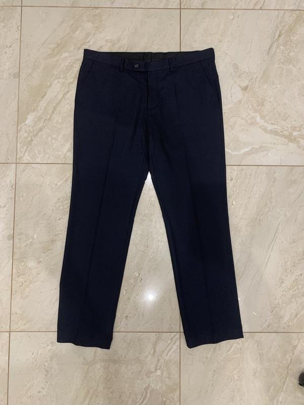 Homme ZARA Pantalon Bleu Marine 34 / L / 50