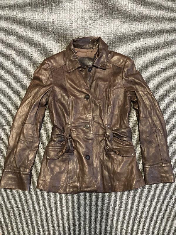 Femme Betty Barclay Veste Marron Cuir 36 / S / 44
