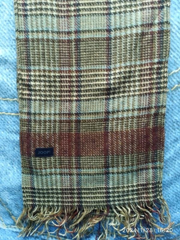 Unisex JOOP! Scarf Brown Wool