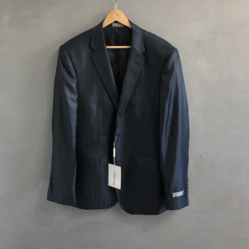 Herren Salvatore Ferragamo Anzug Marineblau Wolle