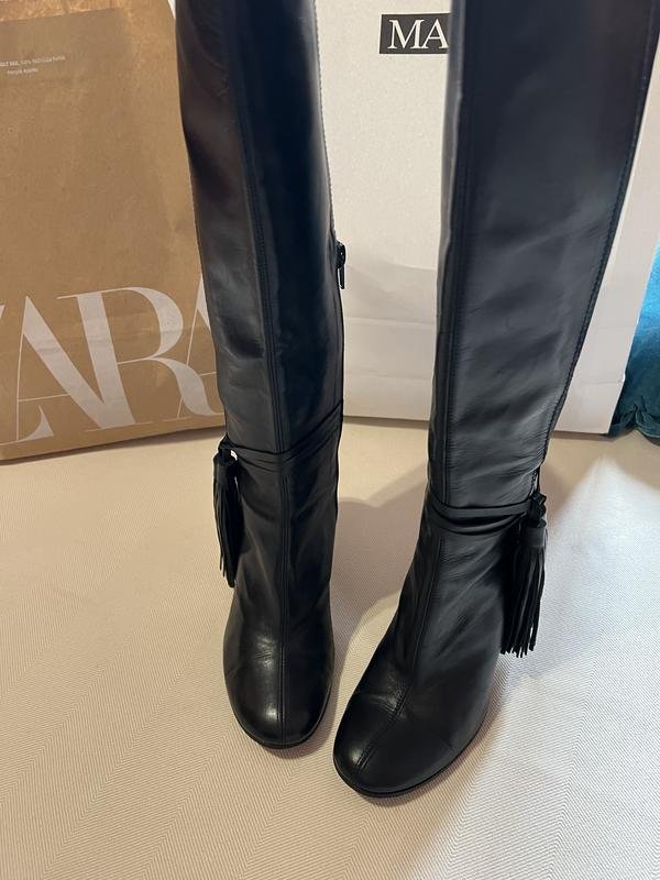 Femme Kurt Geiger Bottes Noires Cuir 37