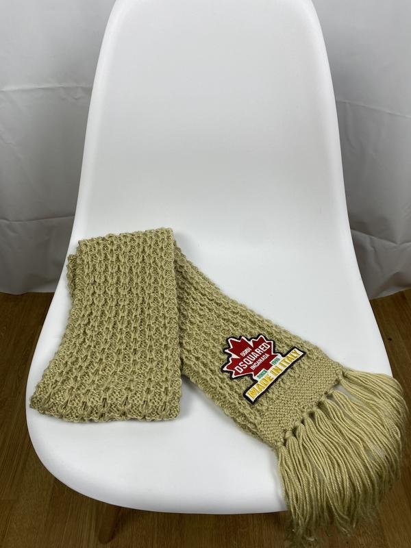 Sciarpa Dsquared² Senape Taglia Unica