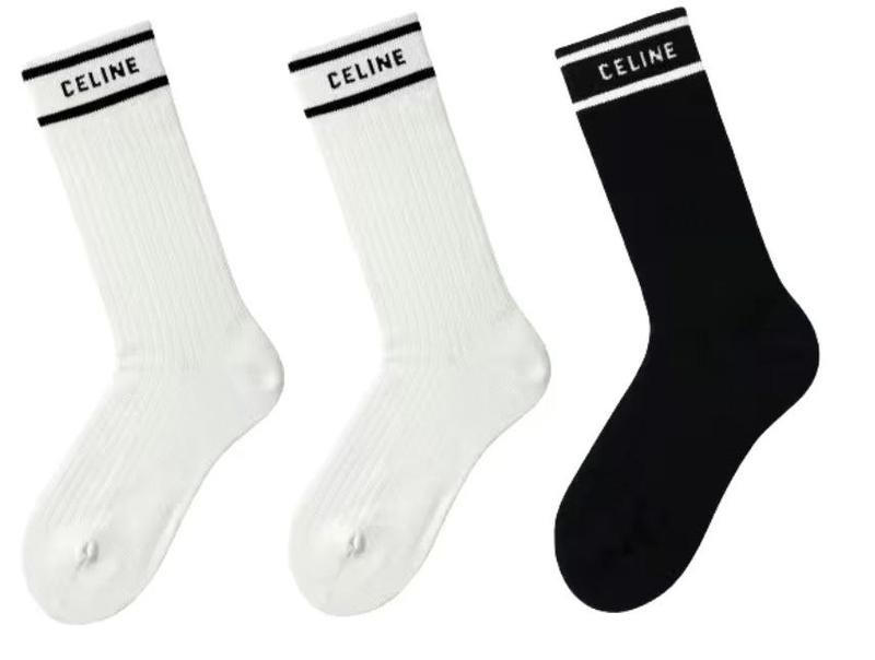 Women Celine Socks Black 36