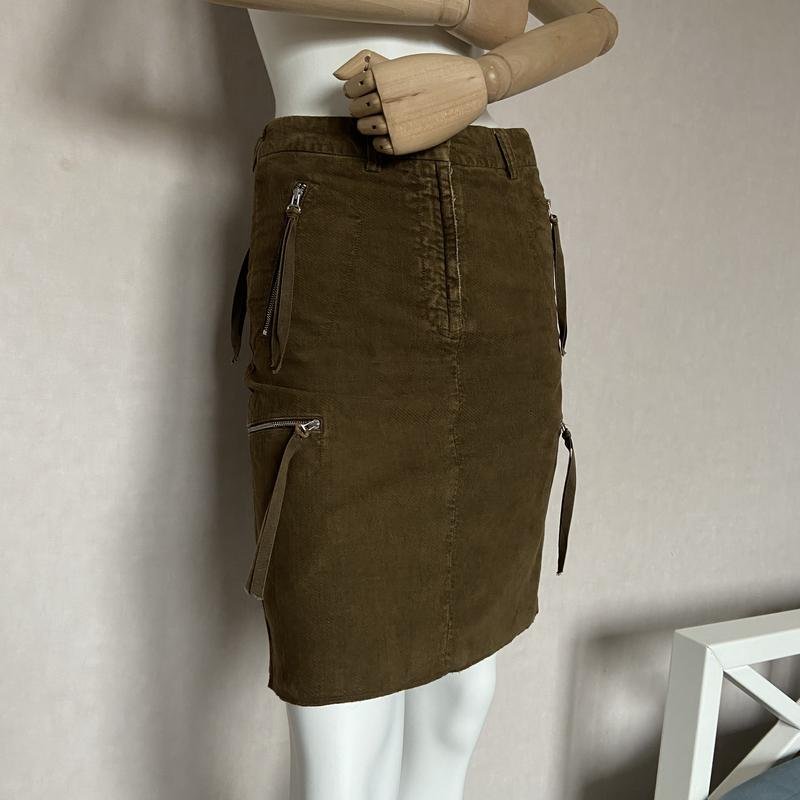 Женская Maison Margiela Юбка Хаки Хлопок 36