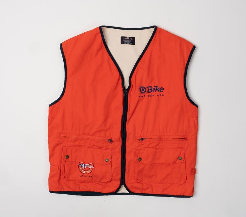 Мужской Gant Жилет Коралловый Хлопок 44 / XXL / 52