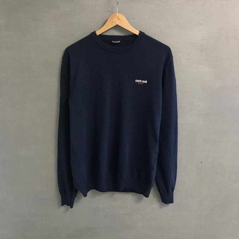 Homme Roberto Cavalli Pull Bleu Marine 40 /L / 48