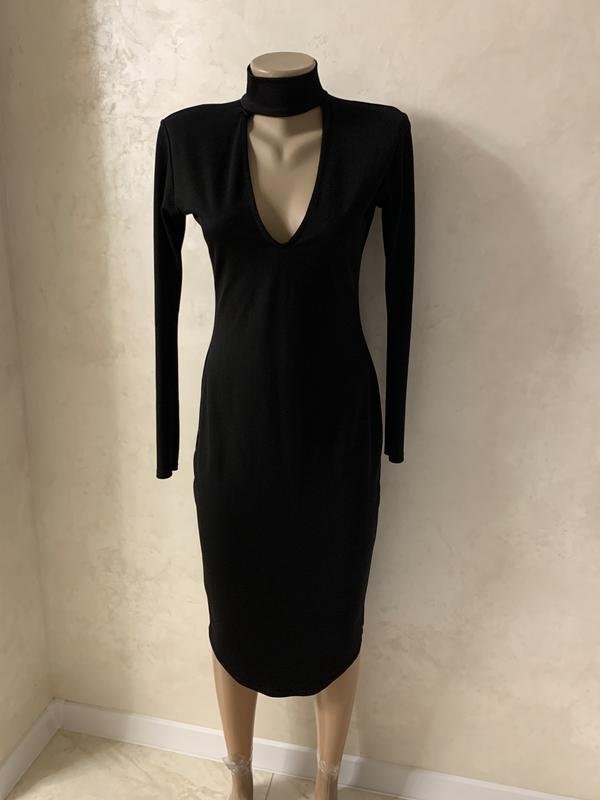 Женское PrettyLittleThing Платье Чёрное 34 / XS /