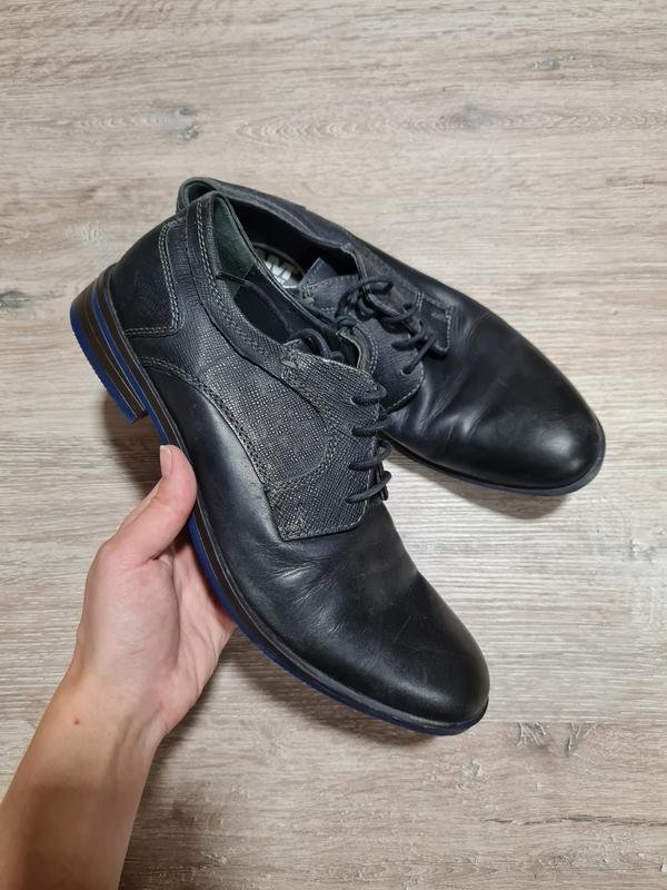 Мужские AMI Туфли Чёрные Кожа 41