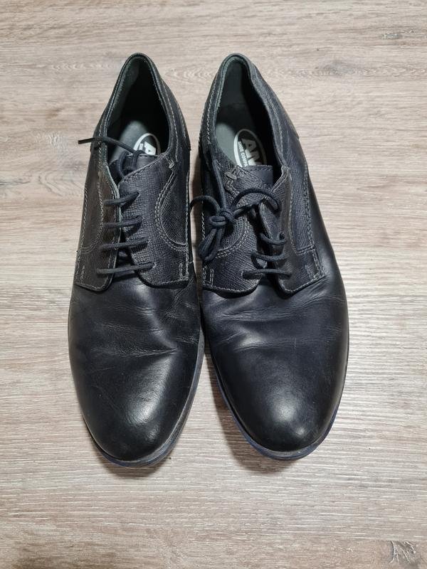 Мужские AMI Туфли Чёрные Кожа 41