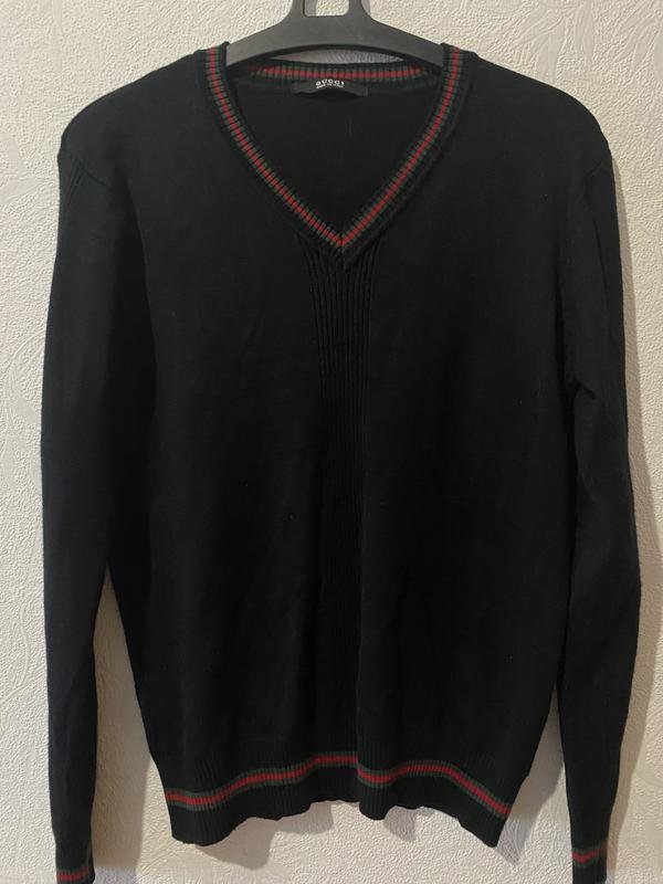 Herren Gucci Pullover Schwarz Baumwolle 38 / M /