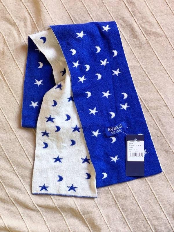 Sciarpa Evseg Bianca Cashmere 145x16