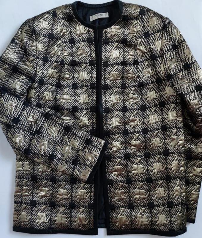 Femme Celine Blazer Noir Jacquard 36