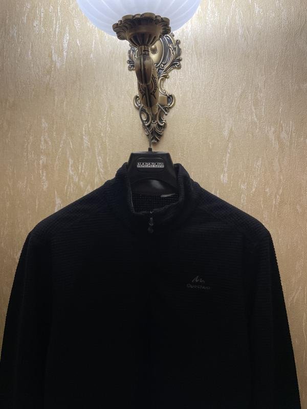 Herren Quechua Fleece Schwarz 40 /L / 48