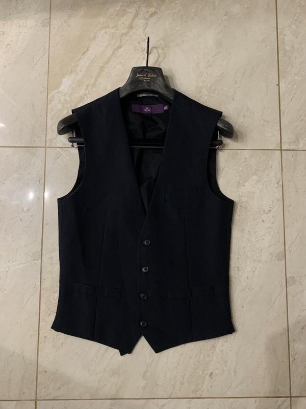 Мужской Next Жилет Тёмно-синий 36 / S / 44