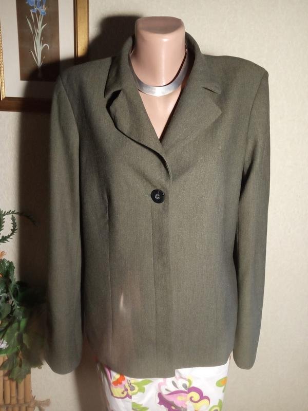 Women Cacharel Blazer Khaki Wool 38 / M / 46