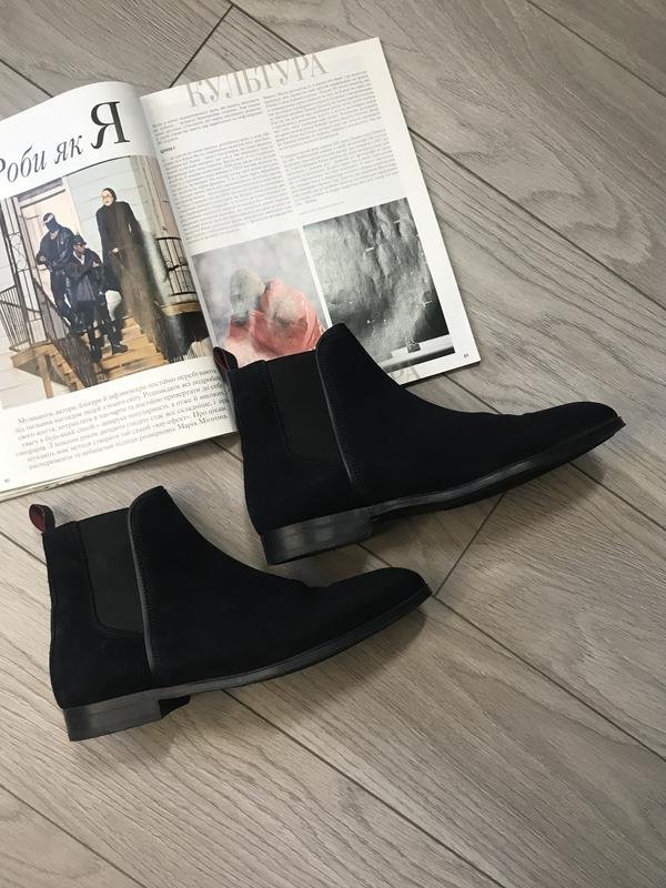 Men Hugo Boss Boots Navy Suede 41