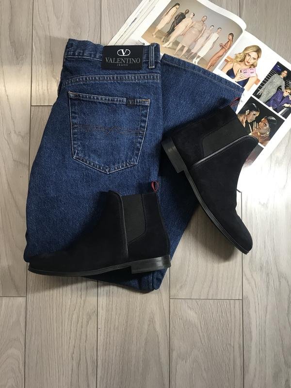 Men Hugo Boss Boots Navy Suede 41