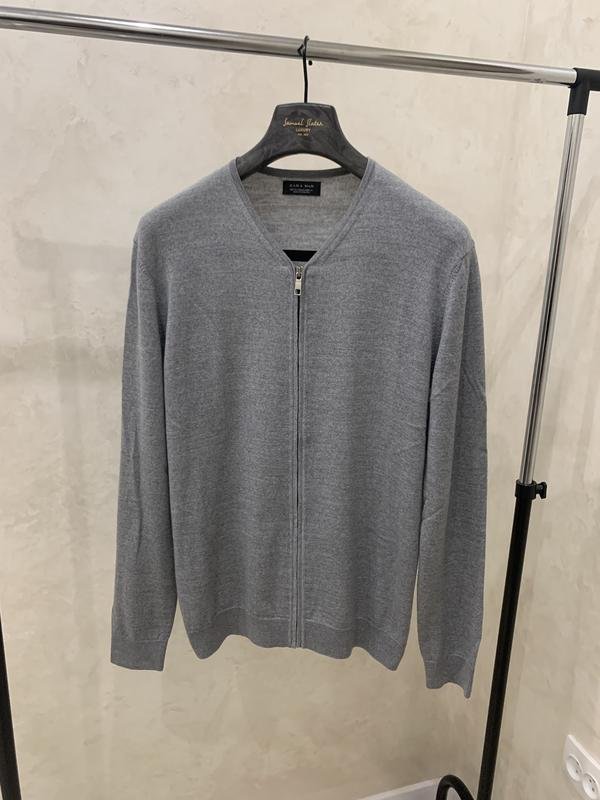 Homme ZARA Pull Gris 42 / XL / 50