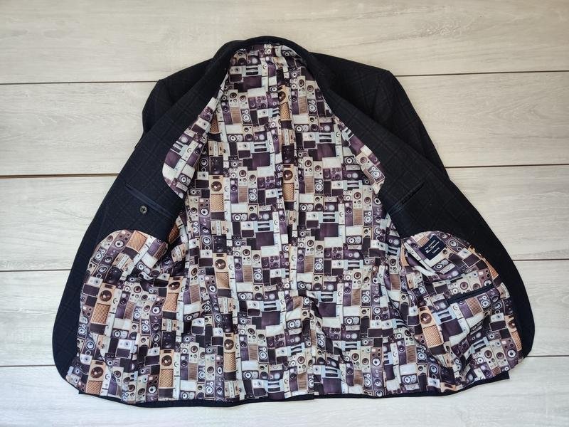 Men Ben Sherman Blazer Grey Wool 36 / S / 44