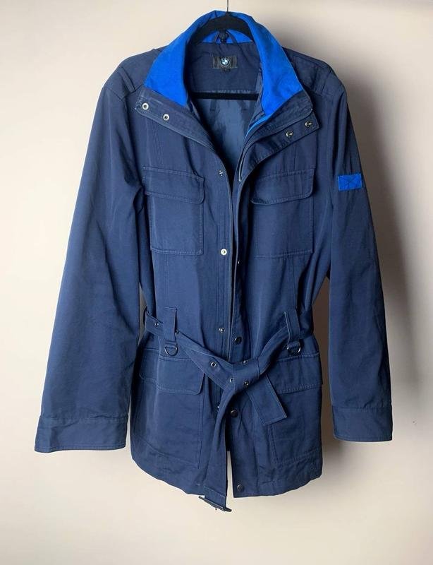 Мужской BMW Куртка Тёмно-синий Хлопок 40 /L / 48