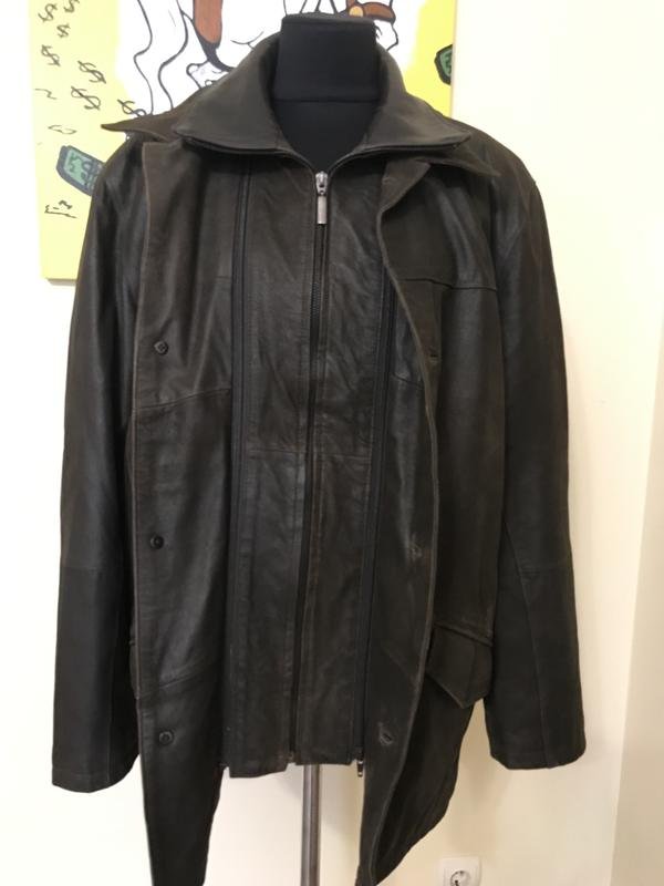 Herren Ballin Jacke Braun Leder 42 / XL / 50