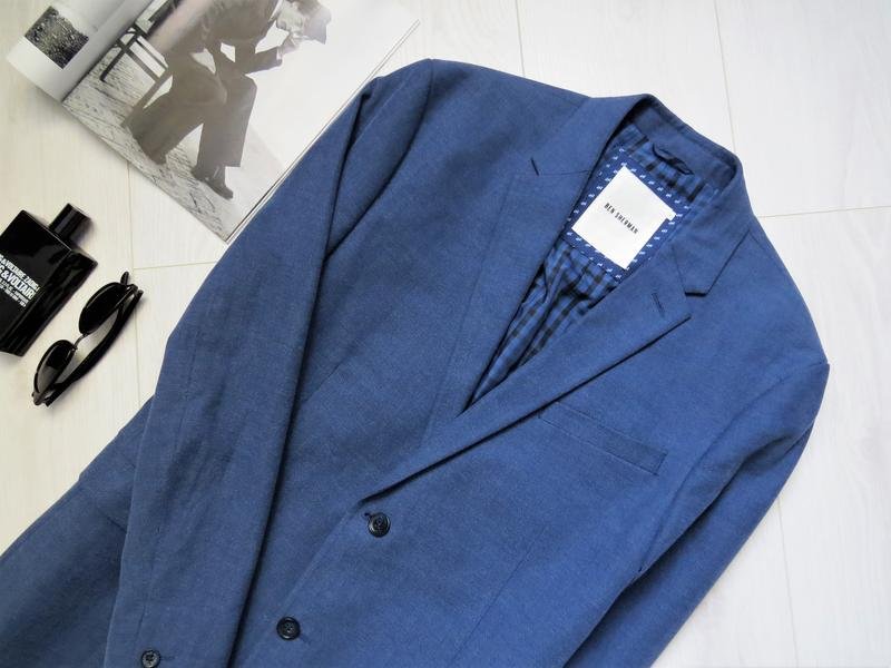 Men Ben Sherman Blazer Navy Cotton 40 /L / 48