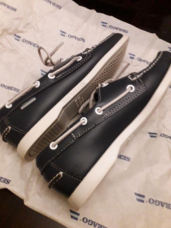 Женские Sebago Мокасины Тёмно-синий Кожа 38