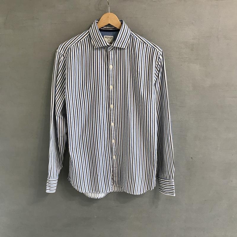 Herren Boggi Milano Hemd Mehrfarbig Baumwolle 38 /