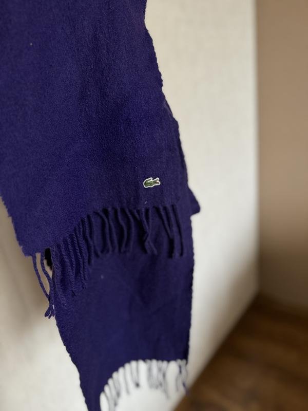 Femme Lacoste Écharpe Violet Cachemire Taille
