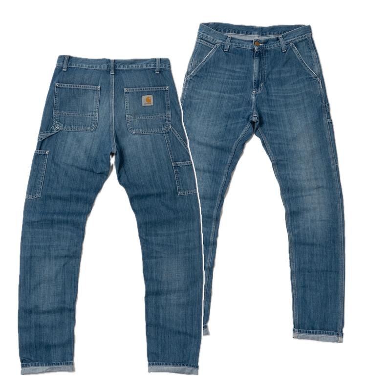Homme Carhartt Jeans Bleu Marine Coton 29 / S / 42