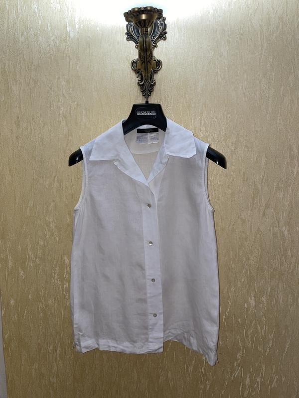 Femme Max Mara Chemisier Blanc Lin 36 / S / 44