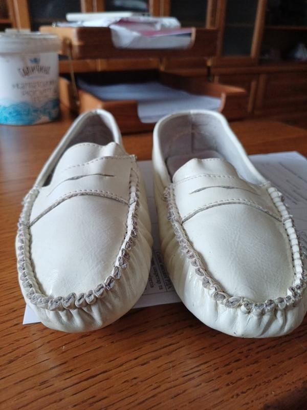 Women Atmosphere Loafers Beige Leather 38