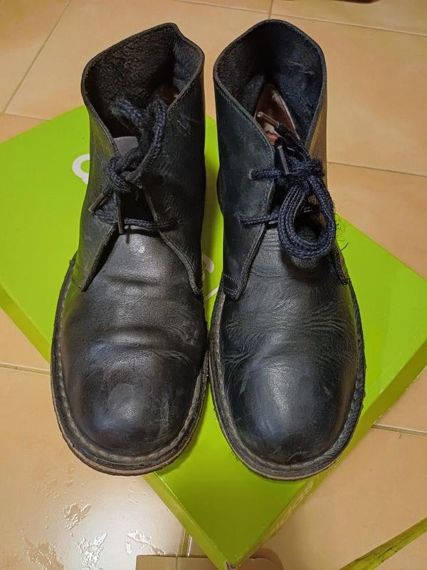 Herren Stiefel Schwarz Leder 37