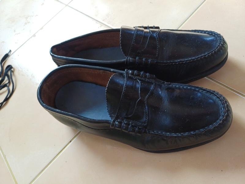 Herren Dexter Absätze Schwarz Leder 39,5