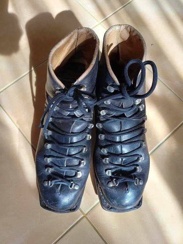 Men RIEKER Boots Black Leather 39.5